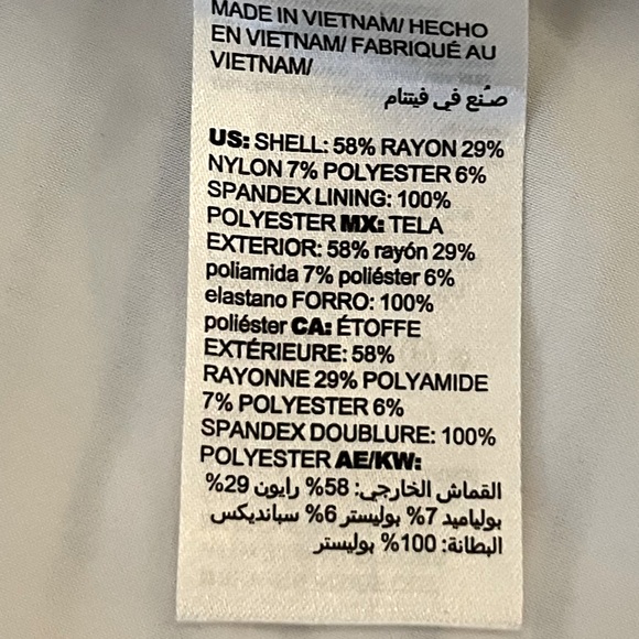 Chicos Blazer Jacket White Black Stripe Lined Knit Buttons Size 0 M - Picture 9 of 15